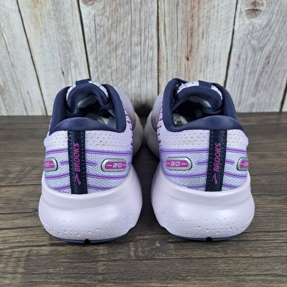 Brooks Purple Athletic Shoes with Mesh Design and Cushioning - Picture 4 of 9